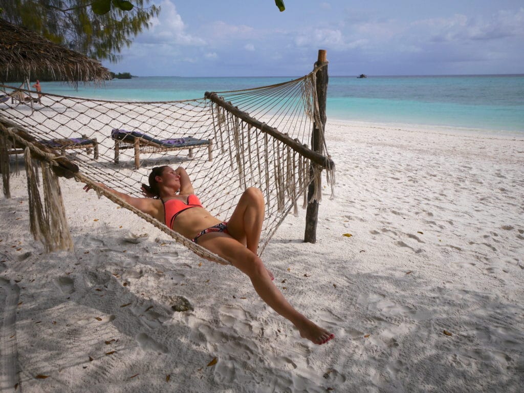 The beach at The Manta Resort