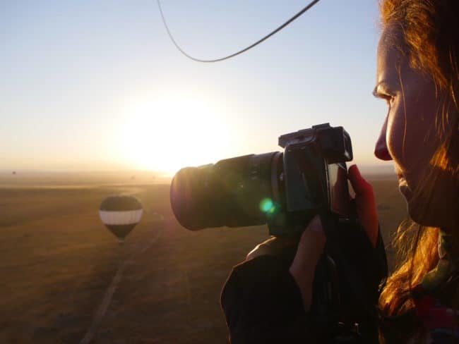 Behind the scenes on a hot air balloon over the Maasai Mara