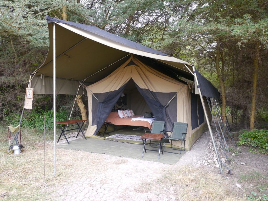 Tented mobile safari camp