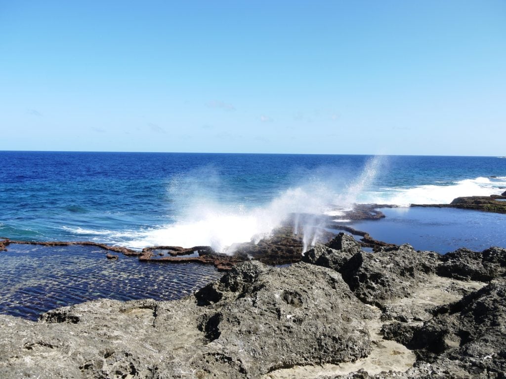 Blowholes in Tonga