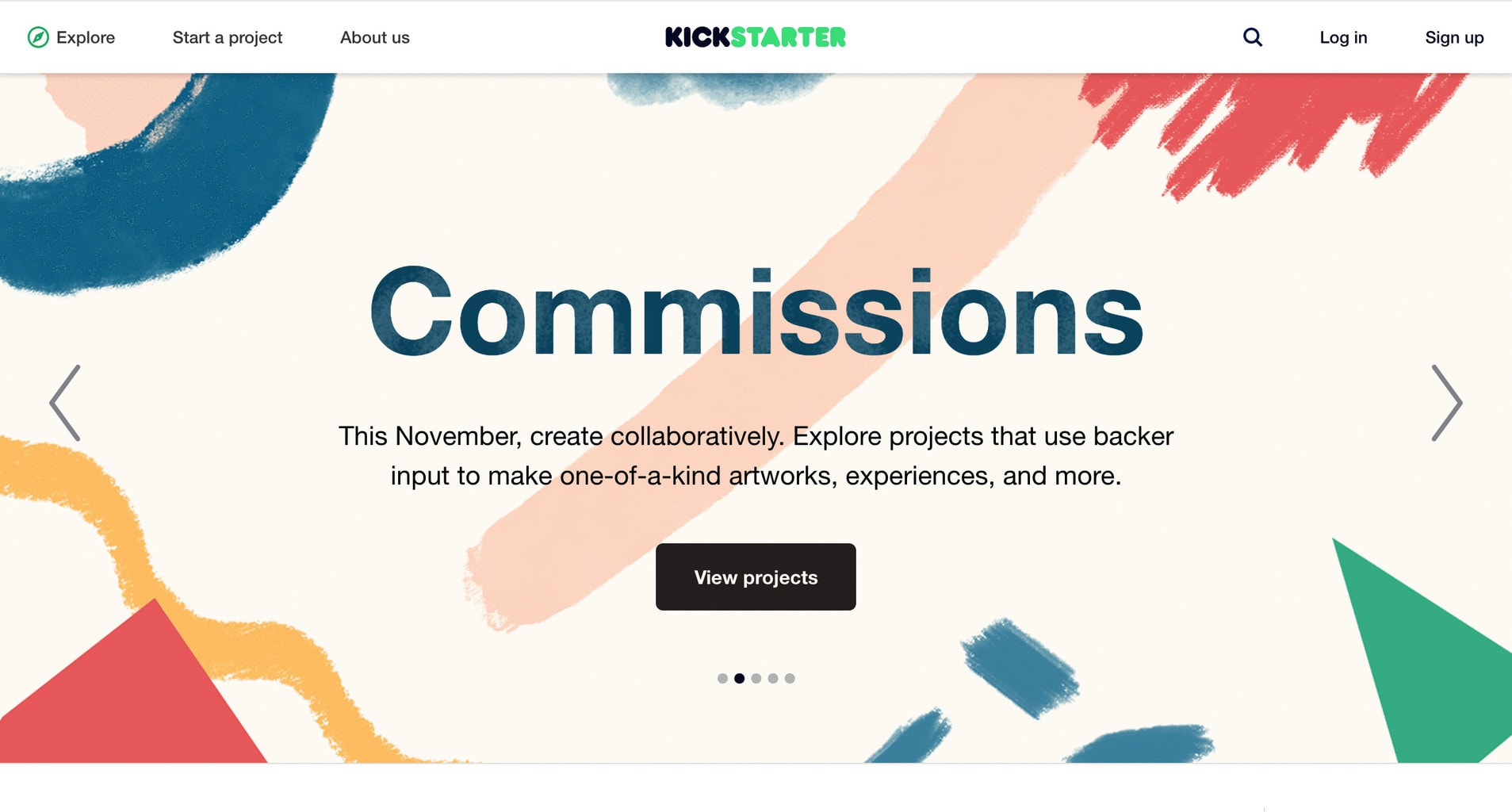 Kickstarter website