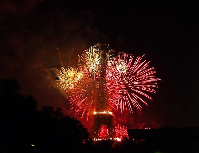 Eiffel Tower fireworks