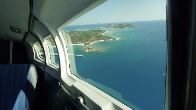 Light aircraft to Lizard Island