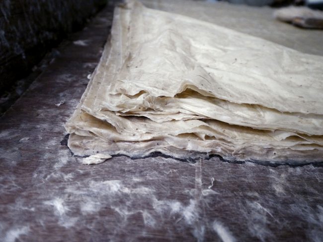 Handmade paper in Bhutan