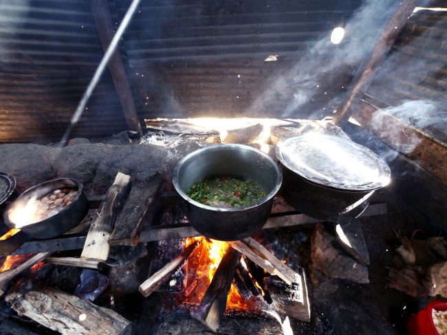 Cooking lunch for the monks in Gangtey