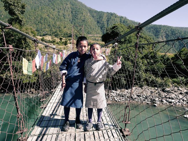 Longest suspension bridge in Bhutan