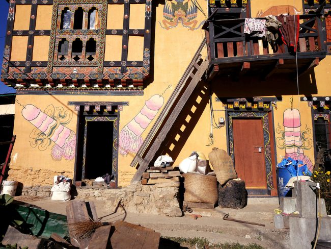 Village next to Fertility temple Chimi Lhakhang