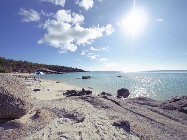 Sunset beach on Lizard Island Resort