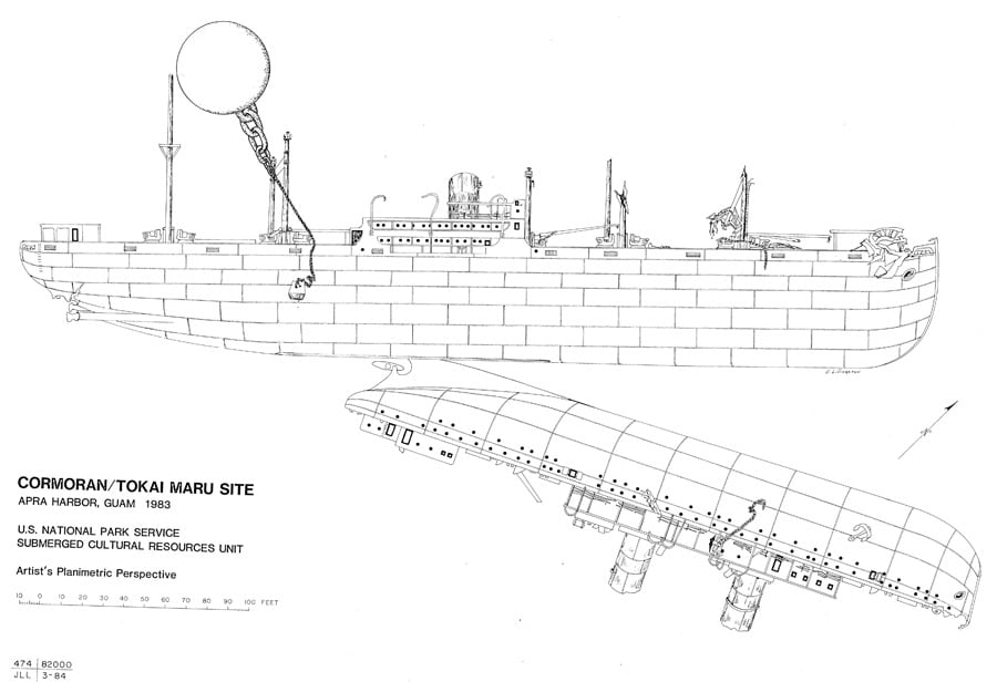 Cormoran II and Tokai Maru Wreck