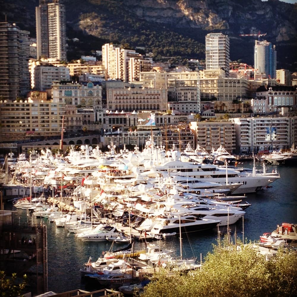 Luxury yachts docked at Monaco's Port