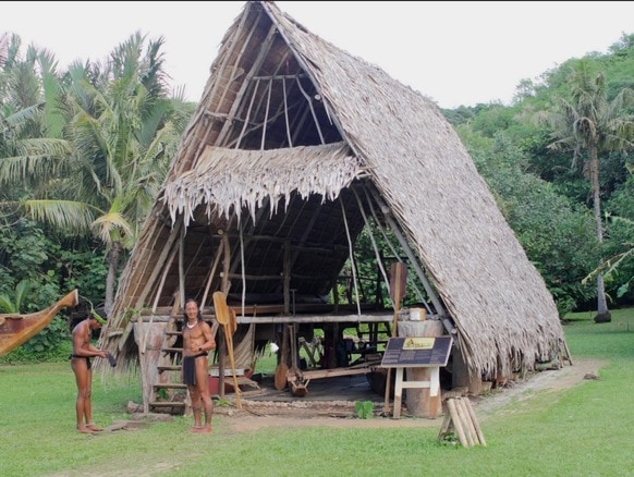 Canoe house at the Valley of the Latte