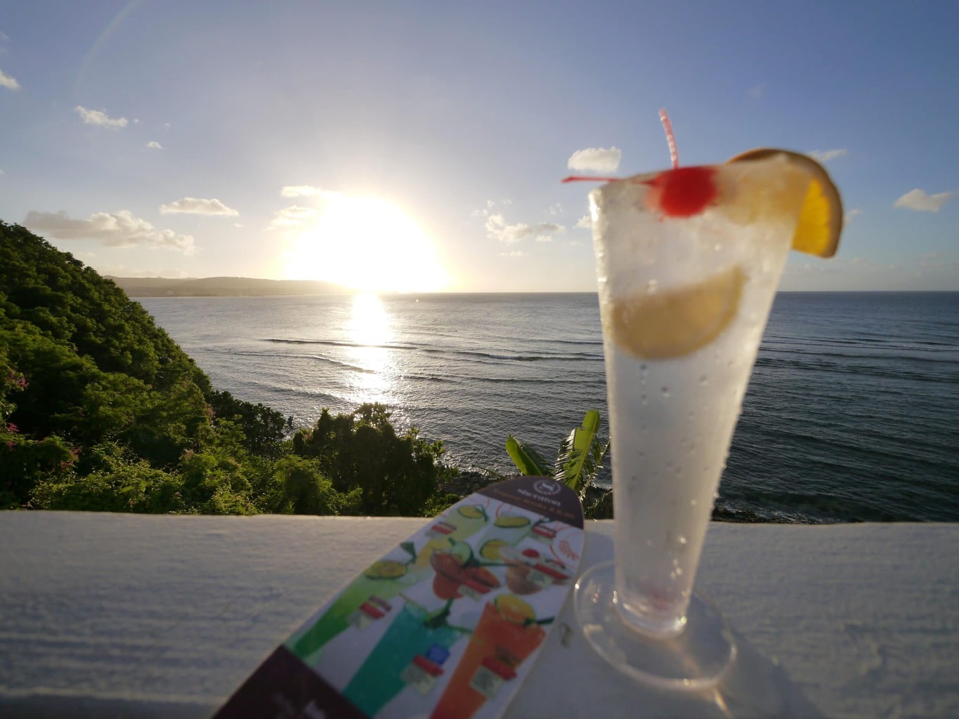 Sundowner cocktails at the Sheraton Guam