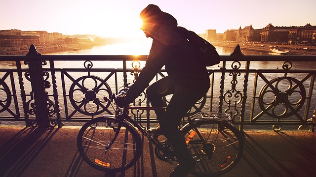 Cycling to burn off calories when traveling