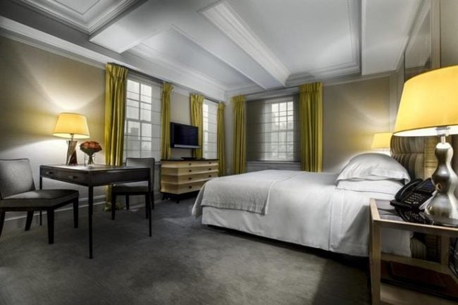 Guest bedroom at The Mark Hotel, NYC