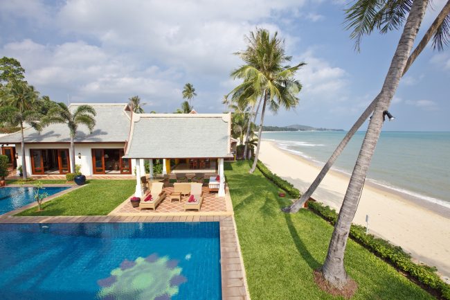 Swimming pool by the beach