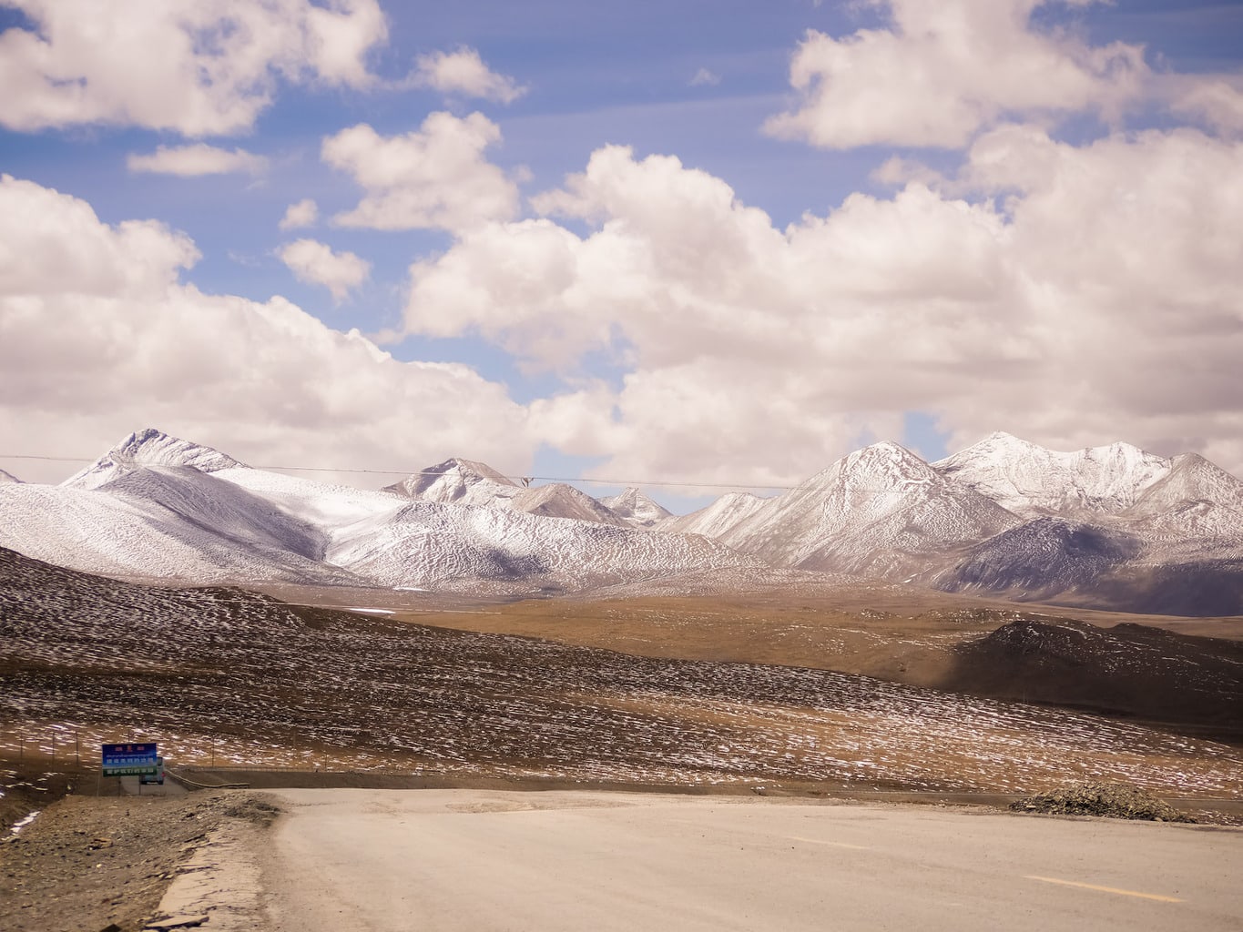 The road to the Himalayas