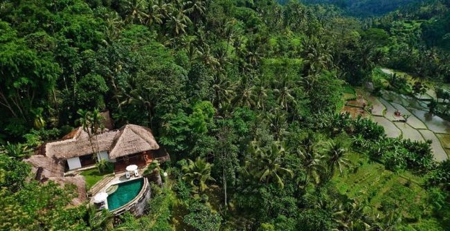 Villa Melati from above