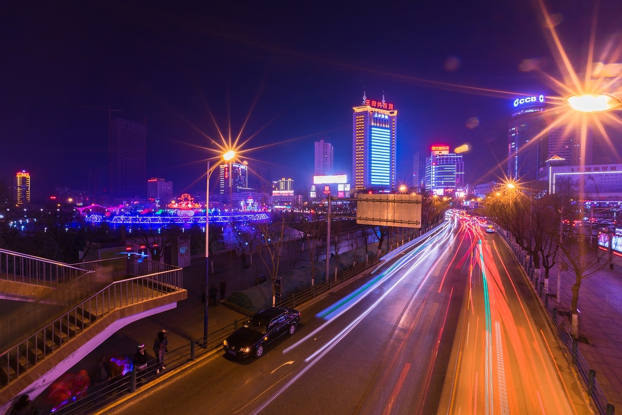 Xining at night