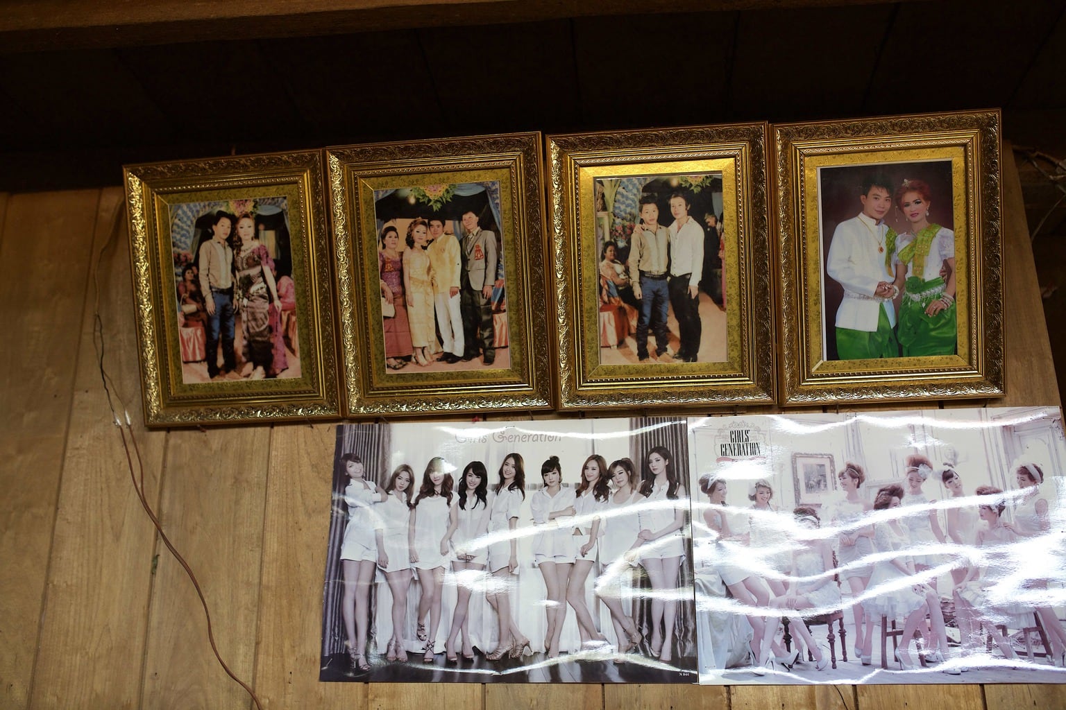 Kpop posters in a Koh Peak Village