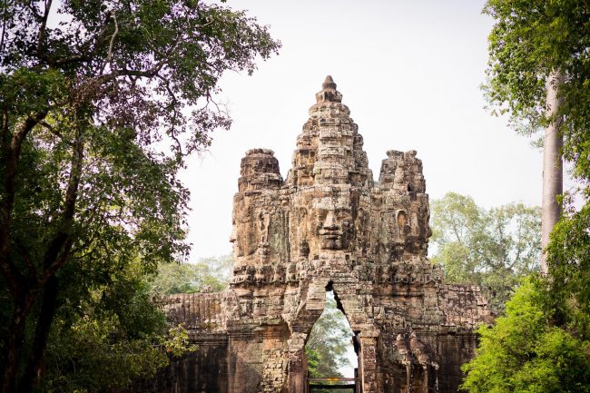 Gate at the Angkor complex in Siem Reap