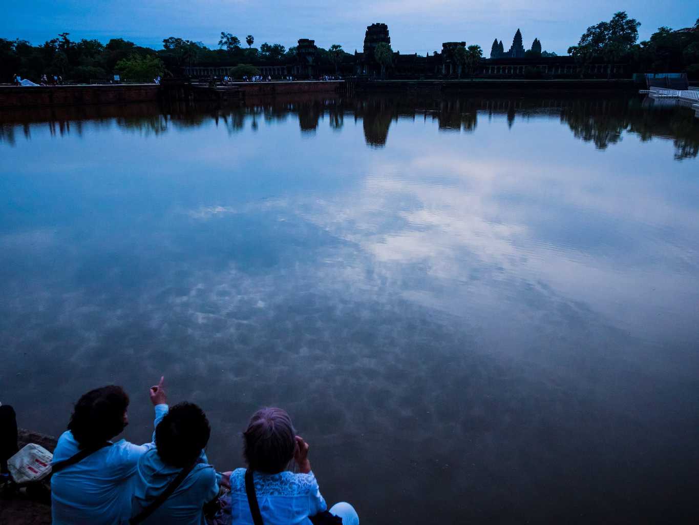 Watching the view at Angkor