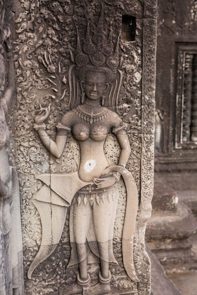 Apsara relief