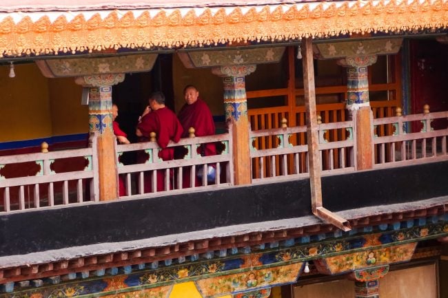 Monks at jokhang temple