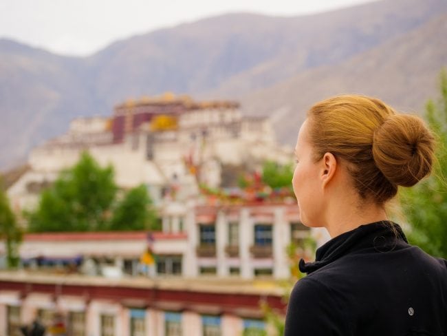 Potala from Jokhang temple