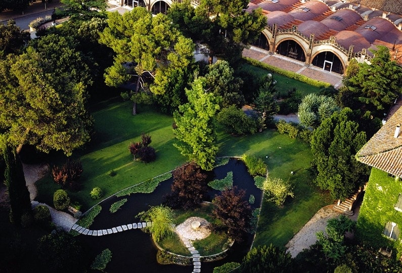 Cava Codorniu aerial shot