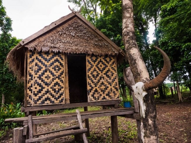 Hut in the village