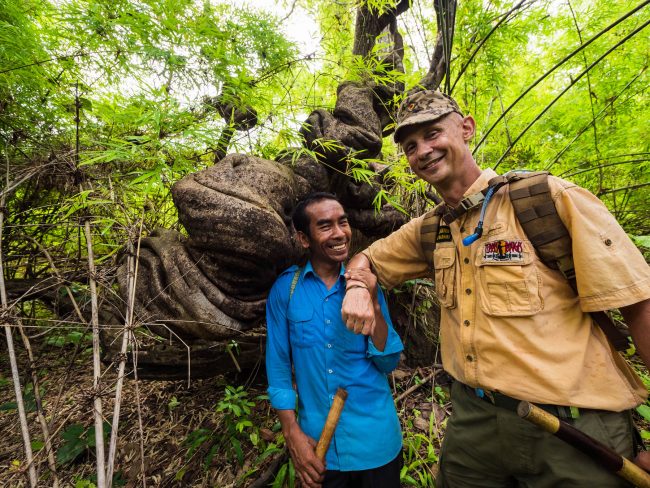 Trekking in the jungle