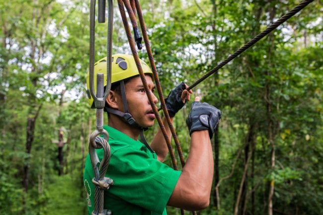 Bousra ziplining guide