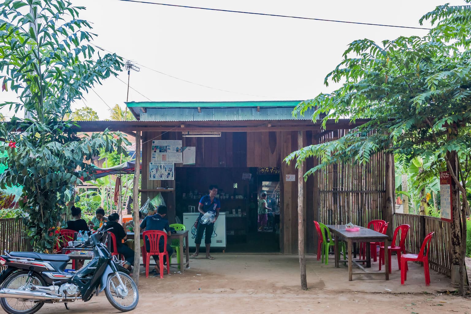 Small market in the wild east of Cambodia
