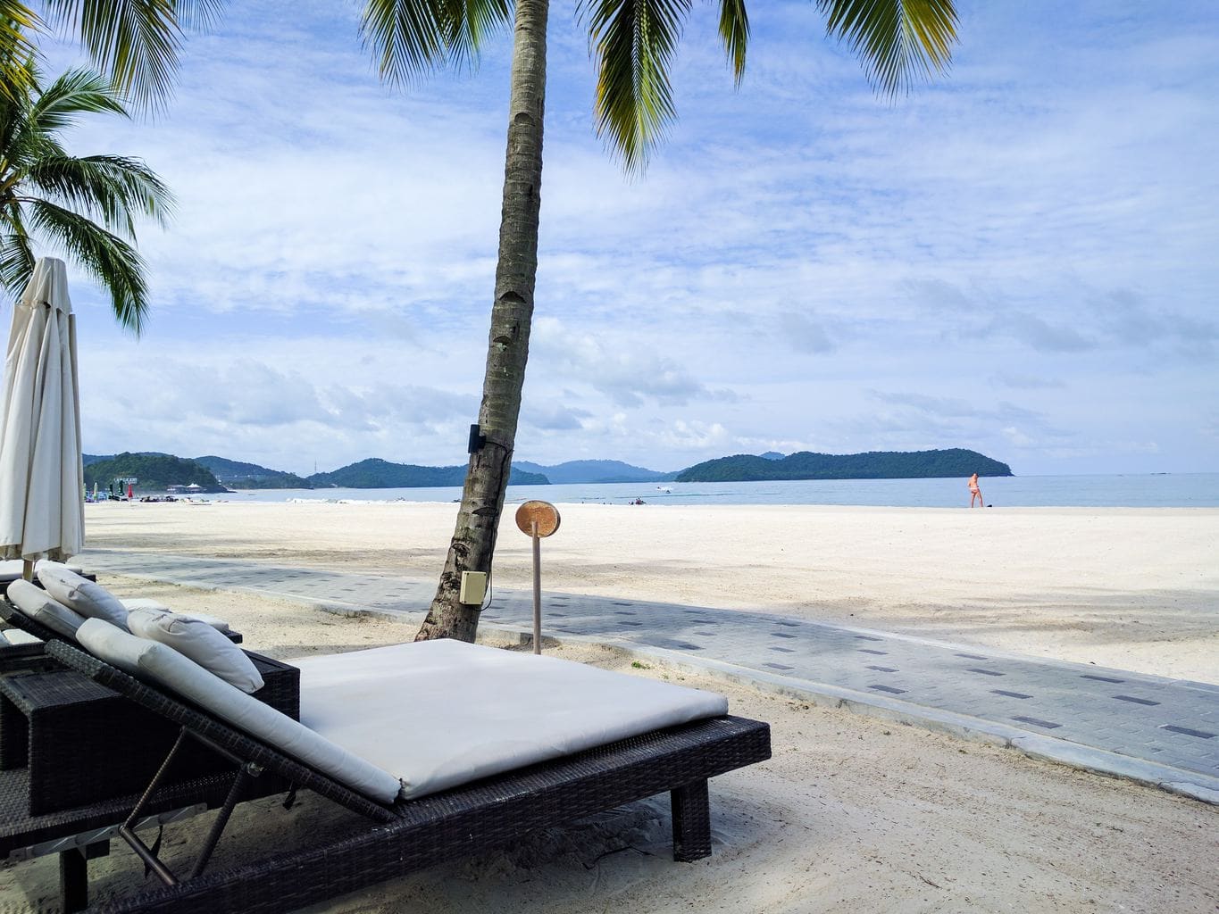 Beach lounger at Casa Del Mar