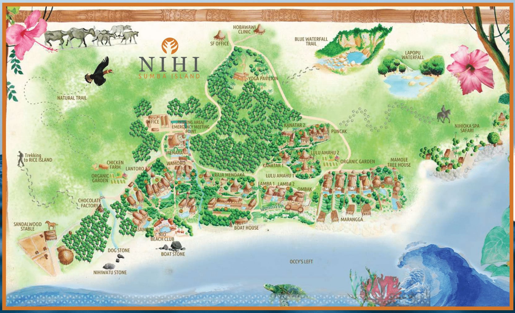 Map of Nihi Sumba