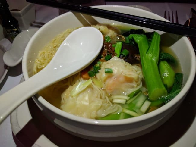 Singapore Airlines Business Class Soup