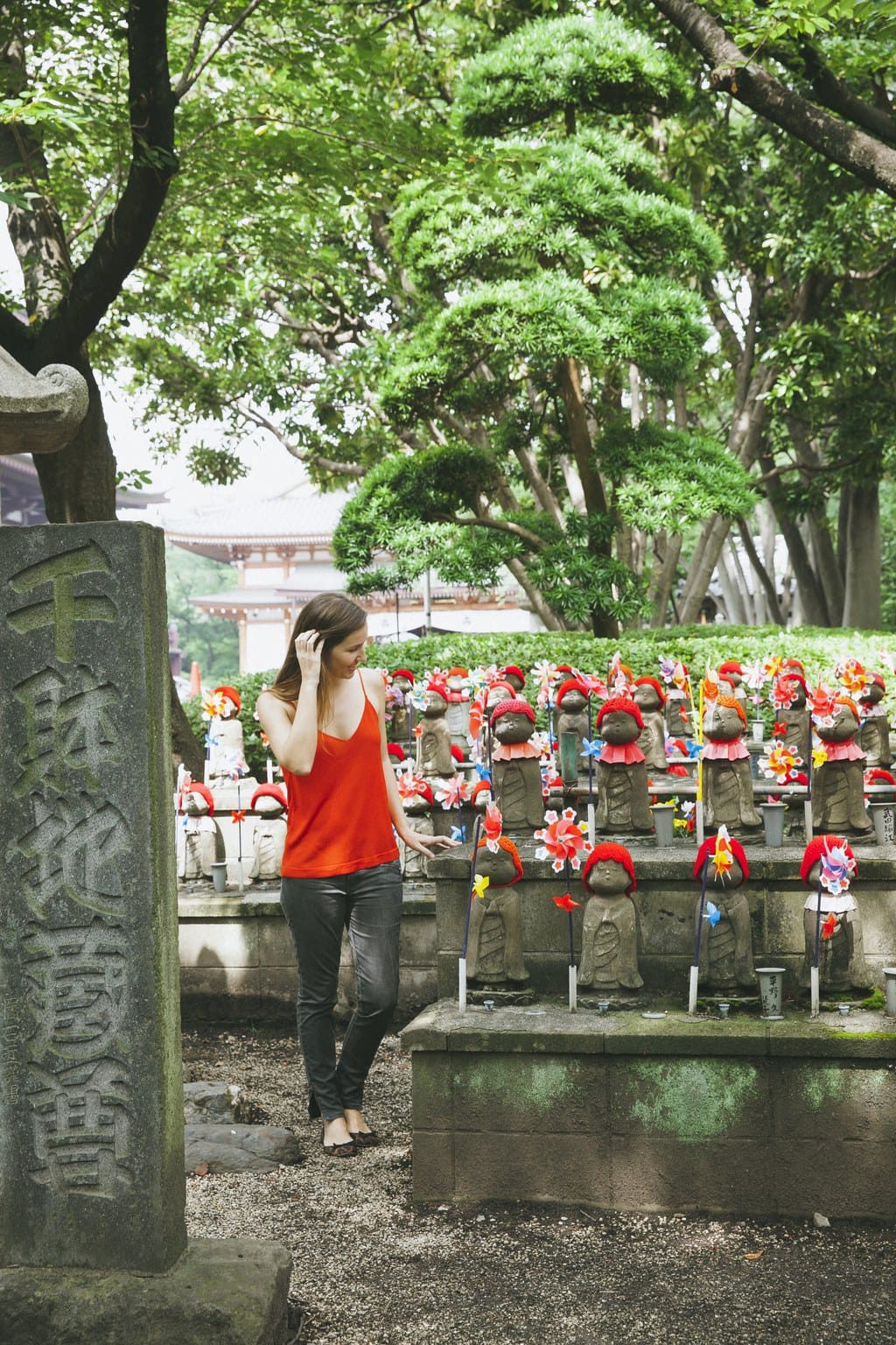 "The Garden of Unborn children in Zojoji Temple"