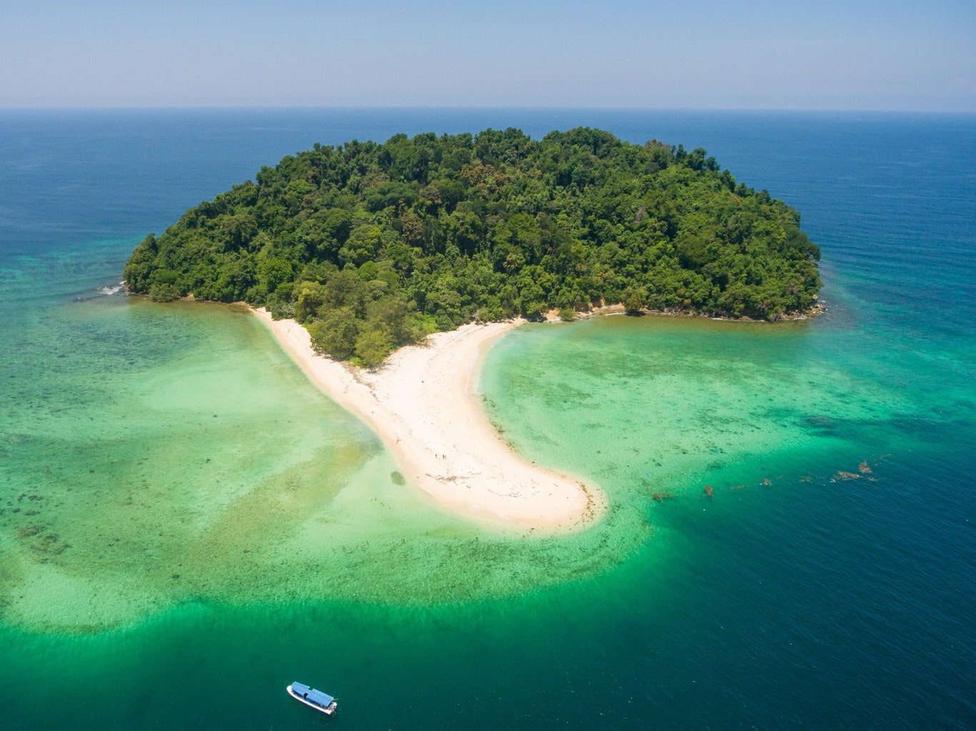 Manukan Island from the sky