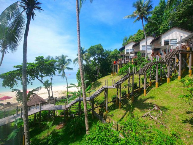 Sutera Sanctuary exterior stairs