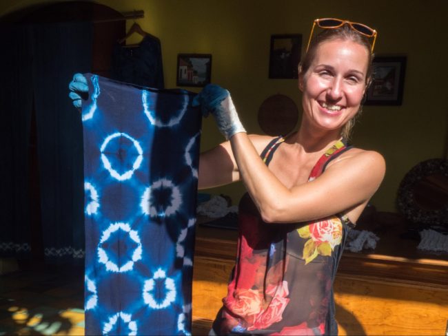 Indigo dye in Suchitoto