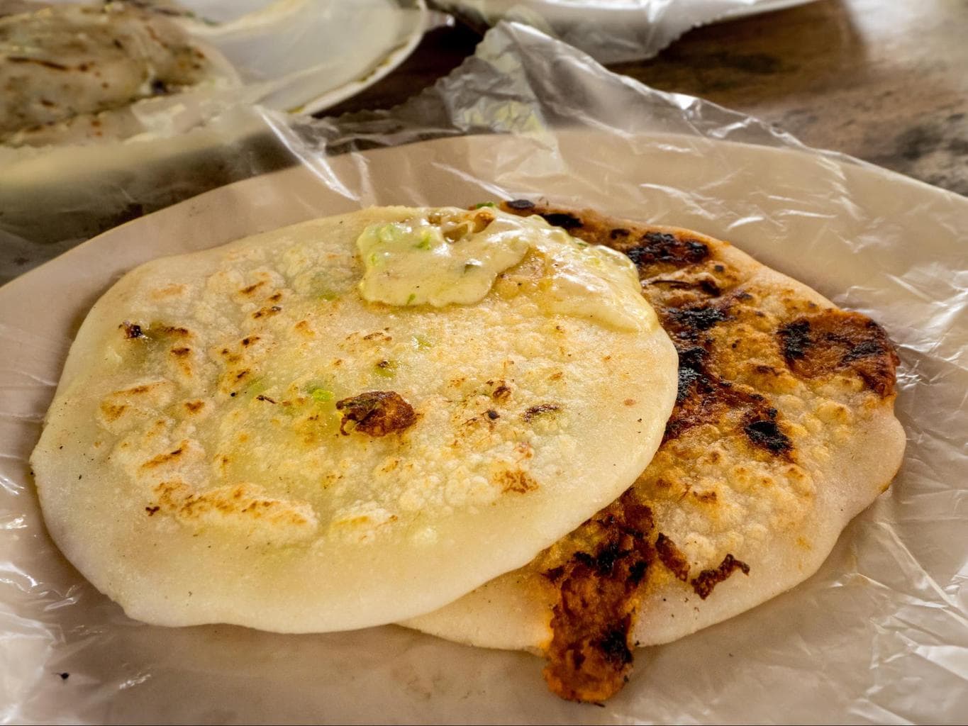 Pupusa in El Salvador