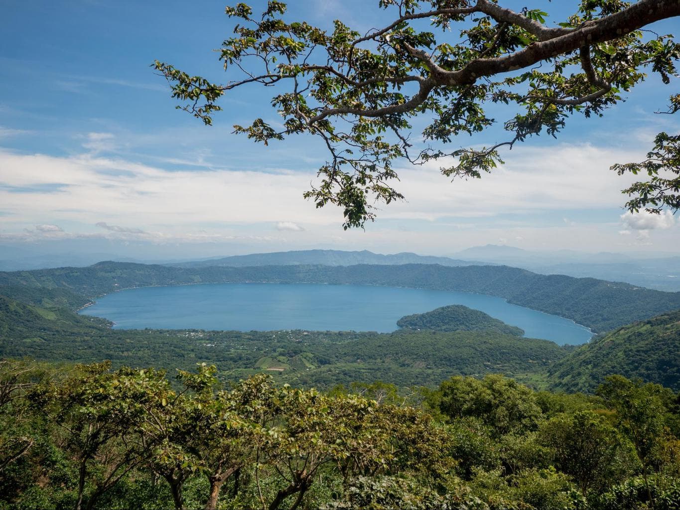 Crater on the top of Santa Ana