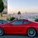 Me in my hot red Porsche