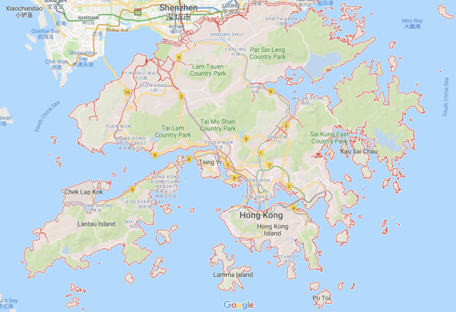 Hong Kong Map