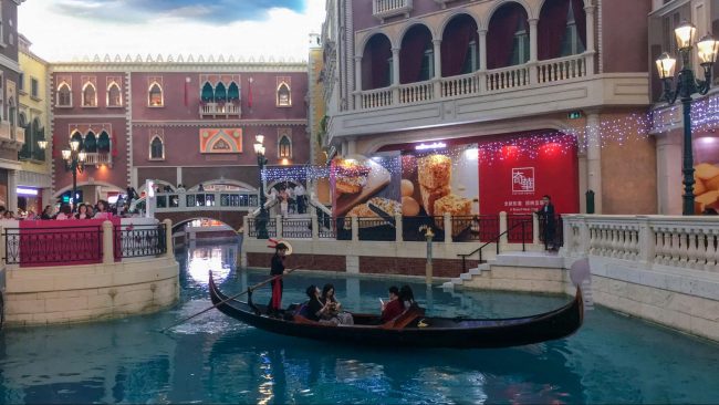 The Venetian Macau gondola