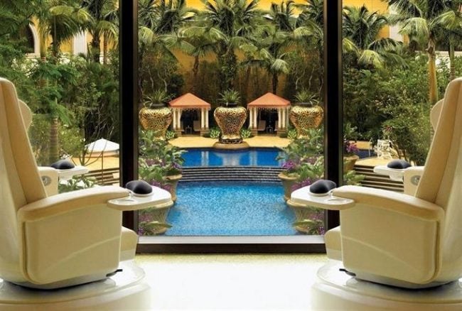 The Wynn Macau pool view