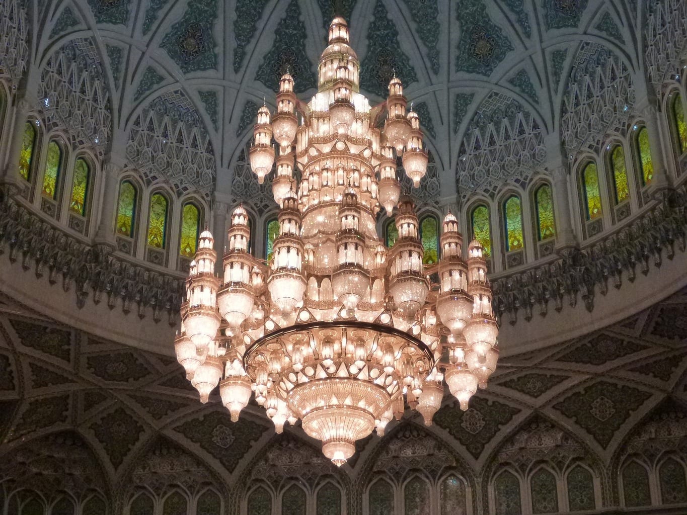 Sultan Qaboos Grand Mosque chandelier