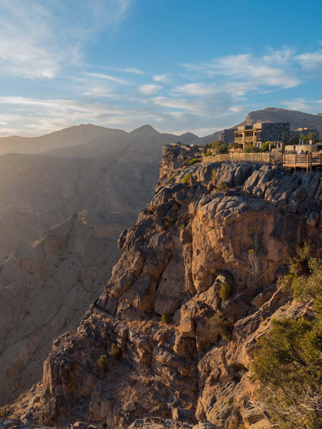 Hotel on the cliffside