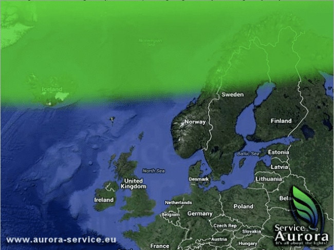 Screenshot of the Aurora activity Screenshot of the Aurora activity