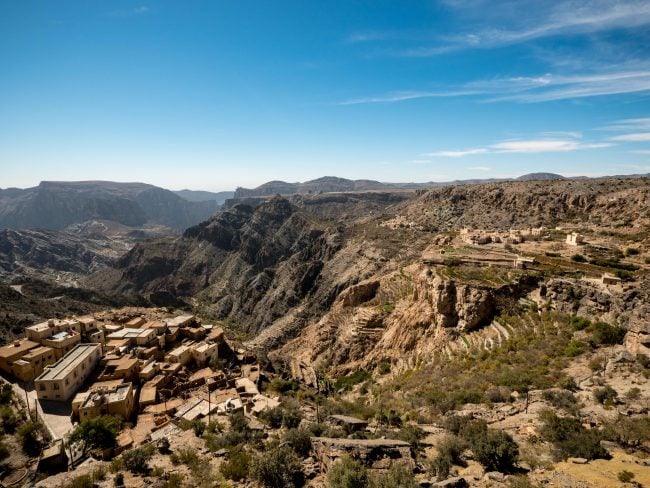 View of the mountain range